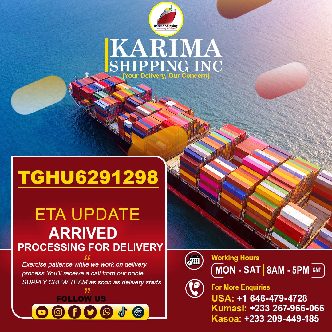 CONTAINER #: TGHU6291298 - Karima Auto & Shipping Ltd.