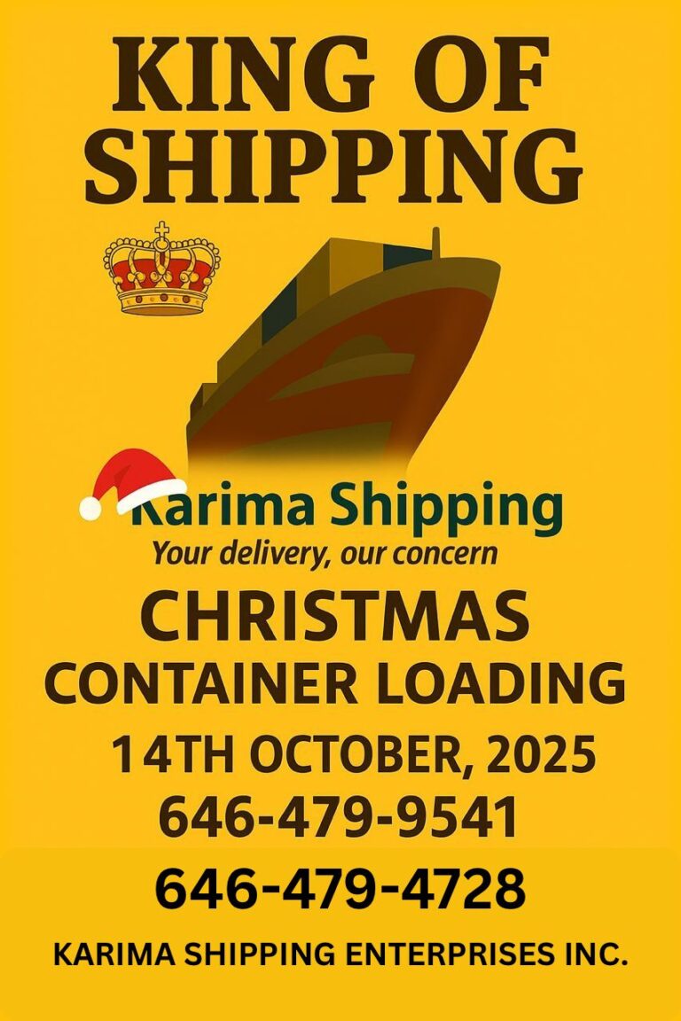 Karima Shipping Christmas Container Loading – October 14th, 2025